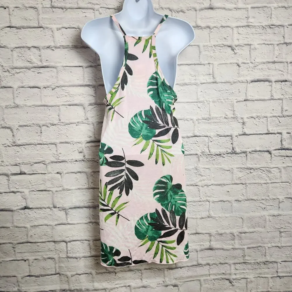 NWT Miken Swim Juniors Small Printed Cover-Up Dress Fairy Tale/Lush Meadow